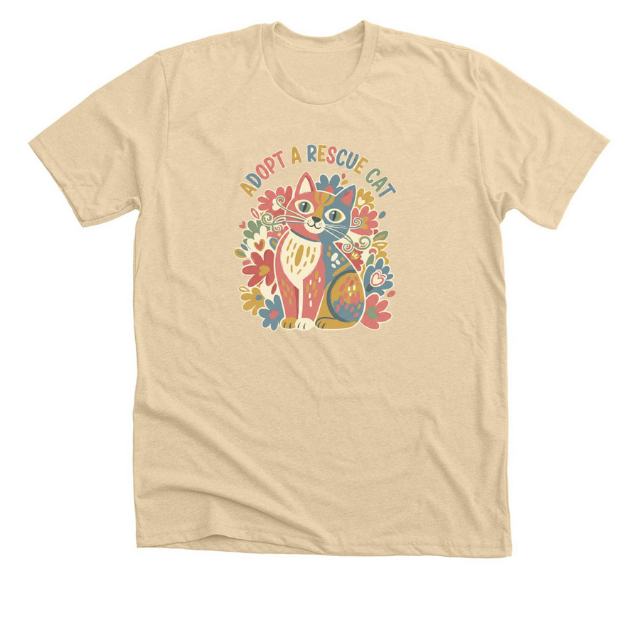 Spring 2026 Tees, a Heather Soft Cream Premium Unisex Tee