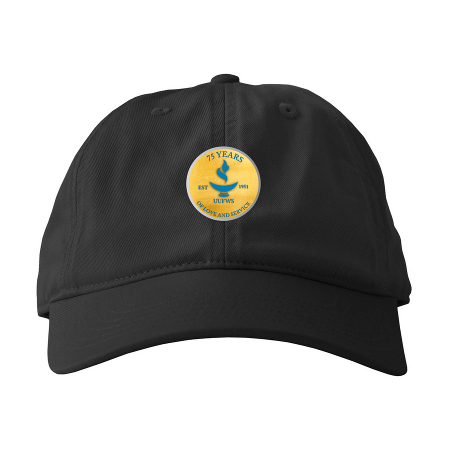 75th Anniversary Hats, a Black Printed Eco Baseball Cap
