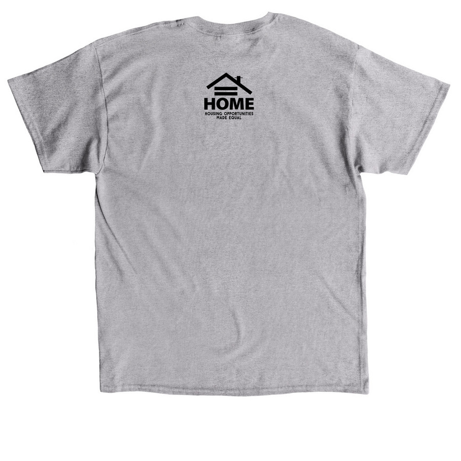 Security, Stability, HOME, a Sport Grey Classic Unisex Tee (back-view)