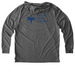 Do All the Good Quote Shirts, a Aluminum Grey Allmade Eco Triblend Hoodie Tee (back-view)