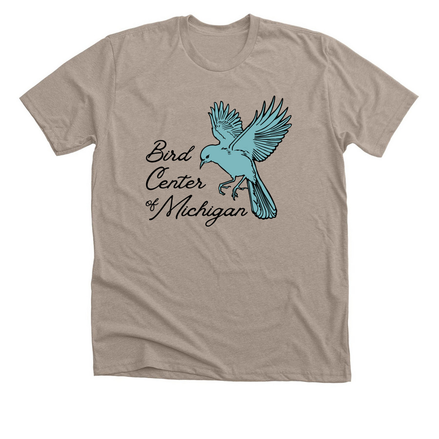 Teal Bird, a Heather Stone Premium Unisex Tee
