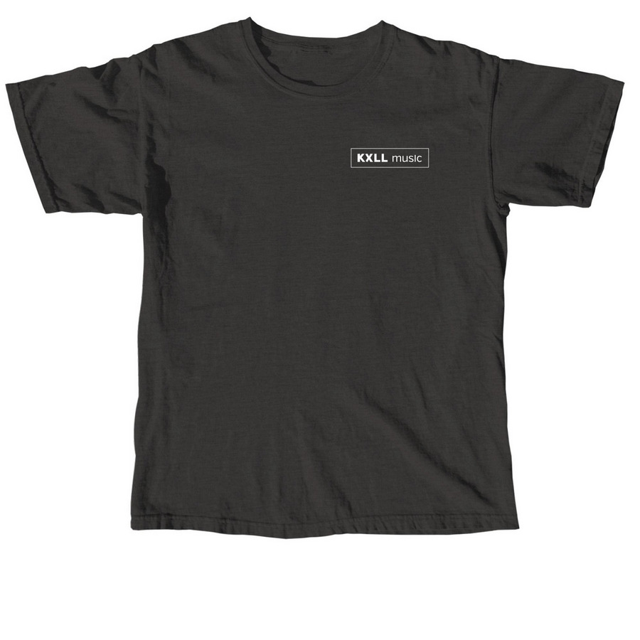 KXLL Logo - Black Tee, a Pepper Comfort Colors Unisex Tee