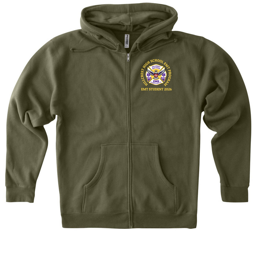 STUDENTS ONLY, a Army Heavyweight Zip Up Hoodie