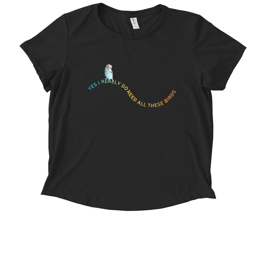 I Really Do!, a Deep Black Allmade Eco Triblend Women?s Scoop Neck Tee