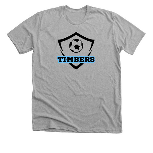 U10 TImbers, a Athletic Heather Premium Unisex Tee