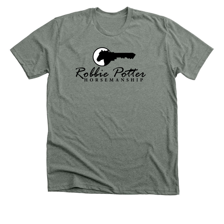 RPH Logo Tee (Black Logo), a Deep Heather Premium Unisex Tee