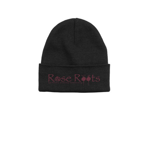 Eco-Friendly Winter Beanies, a Black Printed Base Camp Beanie