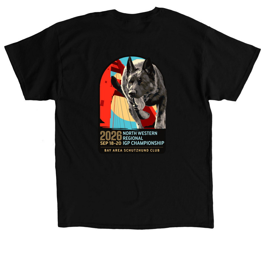 2026 North Western Regional IGP Championship, a Black Classic Unisex Tee (back-view)