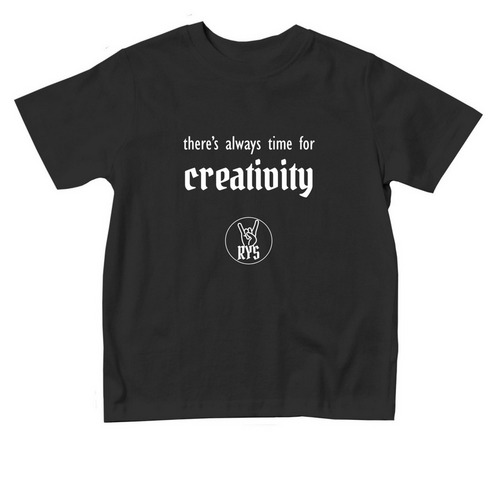 Creativity Toddler (White), a Black Toddler Tee