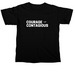 Courage is Contagious, a Black Comfort Colors Unisex Tee