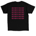 Katie's Support Squad, a Black Classic Unisex Tee (back-view)