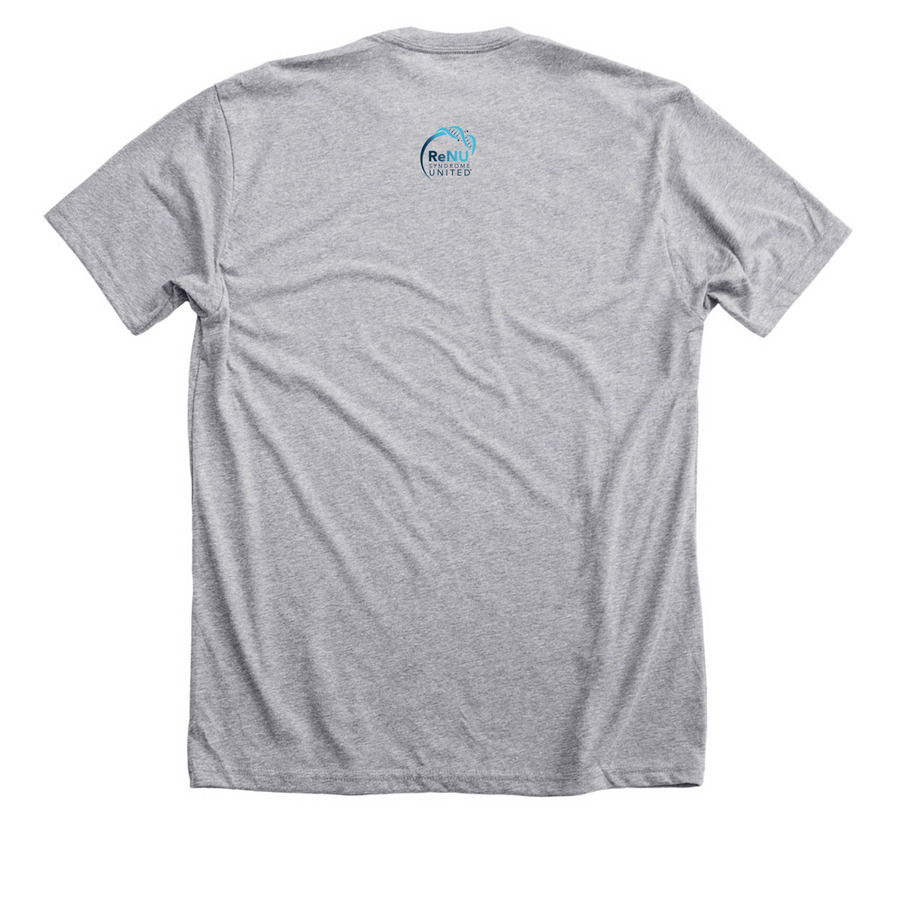 ReNU Syndrome United, a Athletic Heather Premium Unisex Tee (back-view)