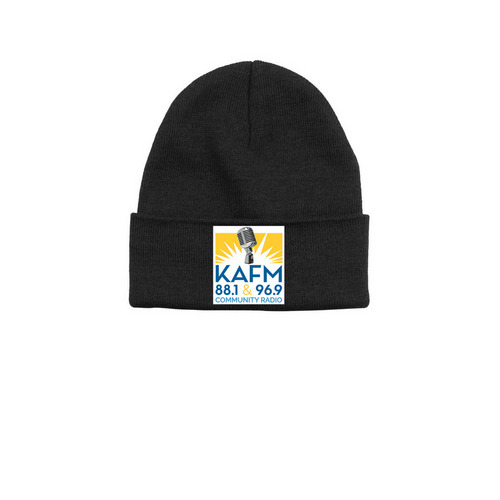 KAFM Beanie, a Black Printed Base Camp Beanie