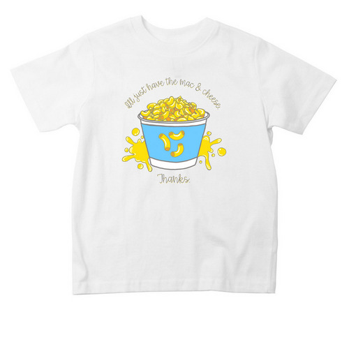 National Mac & Cheese Day Toddler Tee, a White Toddler Tee