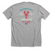 Wicked Good Lobster, a Athletic Heather Premium Unisex Tee (back-view)