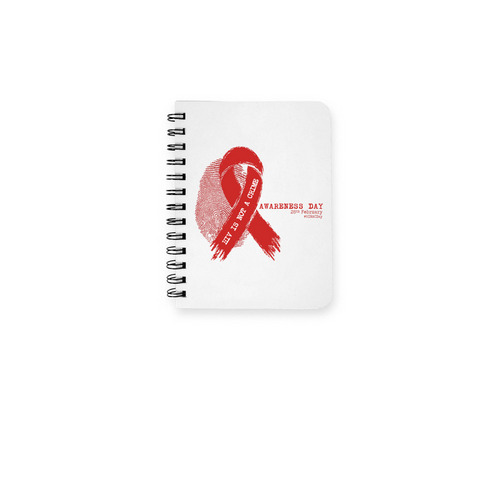 HIV Is Not A Crime Awareness Day Notebook, a White Spiral Notebook
