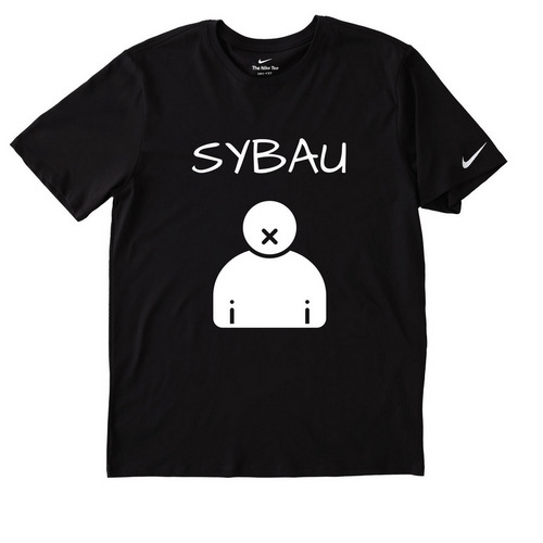Charm Essentials, a Black Nike Dri-FIT Jersey Blend Performance Tee