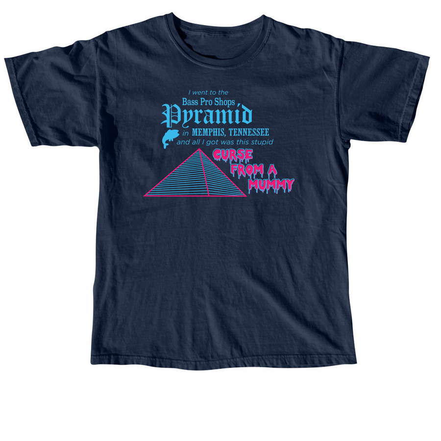 Curse From A Mummy, a True Navy Comfort Colors Unisex Tee