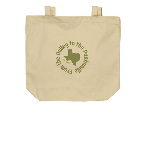 From the Valley to the Panhandle Tote, a Oyster Organic Cotton Tote Bag