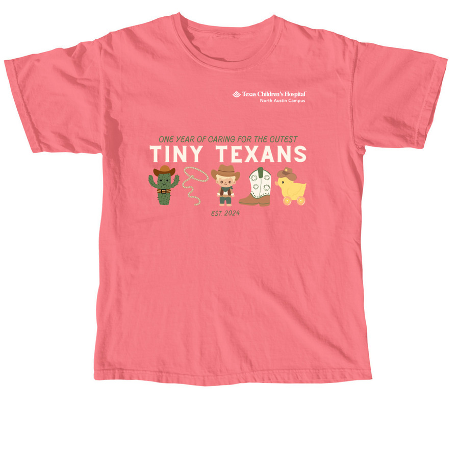 TCH ATX One Year, a Watermelon Comfort Colors Unisex Tee