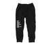 JESUS, a Black Midweight Fleece Joggers (back-view)