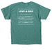 LOVE-A-BRO, a Jade Dome Classic Unisex Tee (back-view)