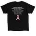 Breast Cancer Awareness, a Black Classic Unisex Tee (back-view)