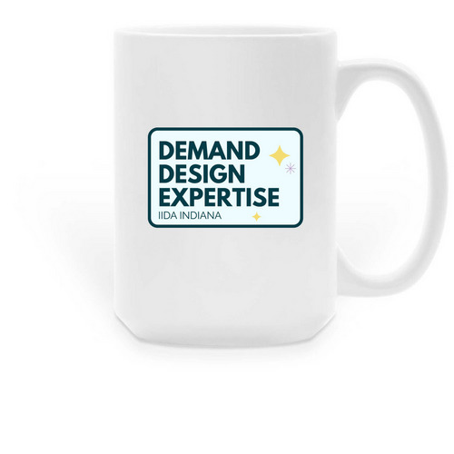 IIDA IN Demand Design Expertise Mug!, a White Large Coffee Mug