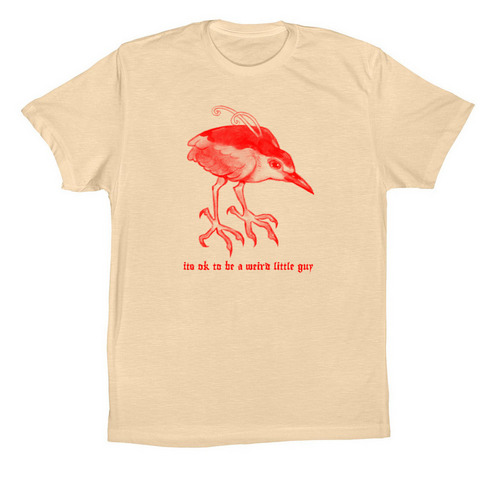 It's ok to be a weird little guy Tee, a Soft Cream Premium Cotton Tee