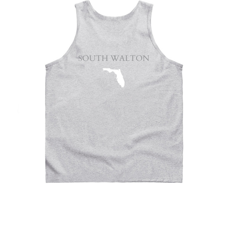South Walton RSR Tank Tops, a Sport Grey Classic Unisex Tank Top (back-view)