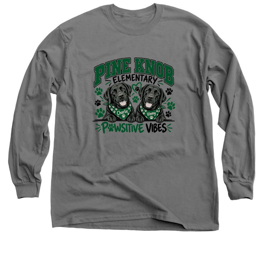 ? Paws Up for Charlie & Vinny, a Charcoal Classic Long Sleeve Tee