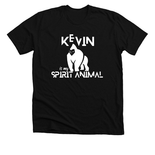 KEVIN is my Spirit Animal, a Solid Black Blend Premium Unisex Tee