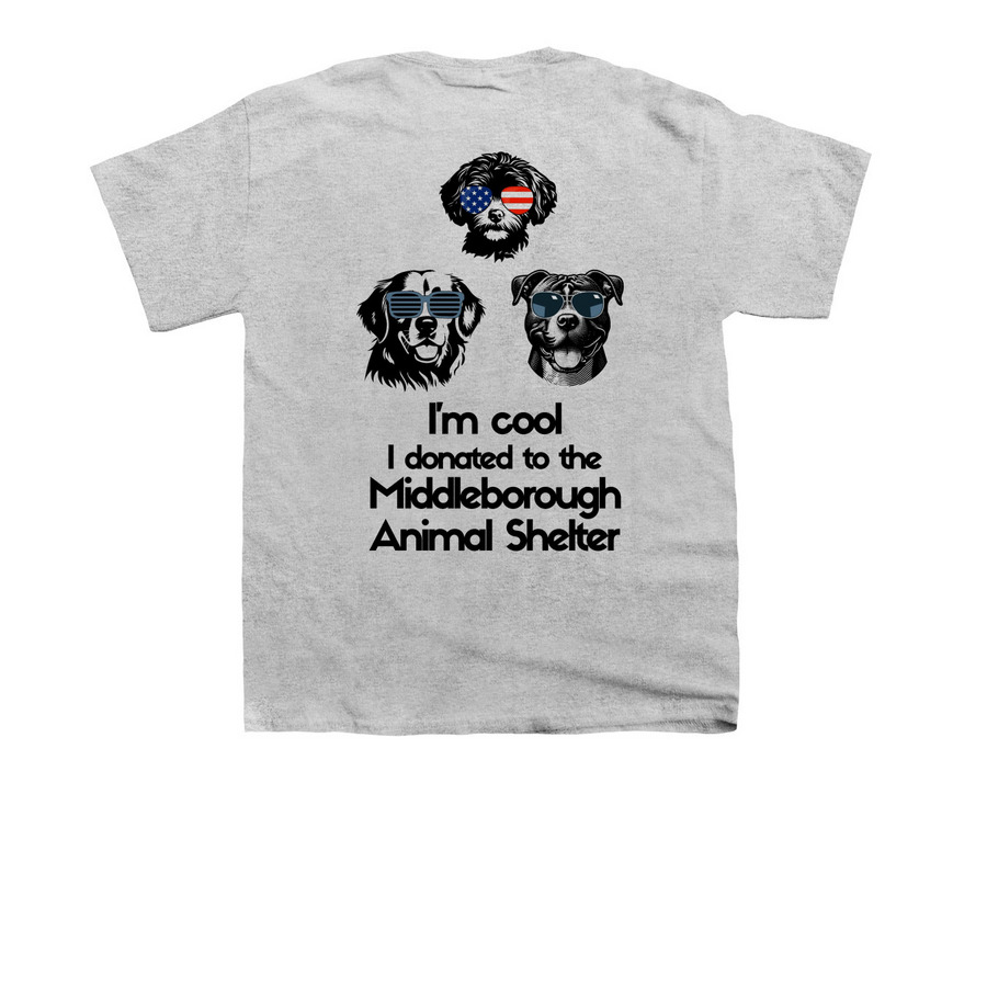 Animal Shelter - Dog Lovers, a Sport Grey Youth Unisex Tee (back-view)