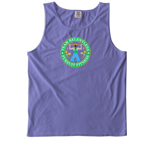 Relentless Pursuit of Spring, a Violet Comfort Colors Tank Top