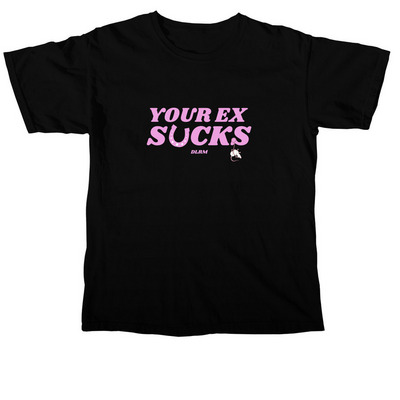 YOUR EX SUCKS, a Black Comfort Colors Unisex Tee