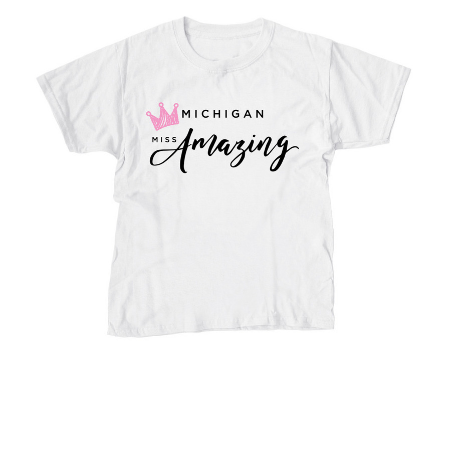 The Emmalynn, a White Youth Unisex Tee