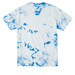 Sami the civic superhero-adult & youth shirt, a True Royal Crystal Tie Dye Tee (back-view)