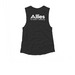Allies Pride 2026, a Dark Grey Heather Women's Muscle Tank (back-view)