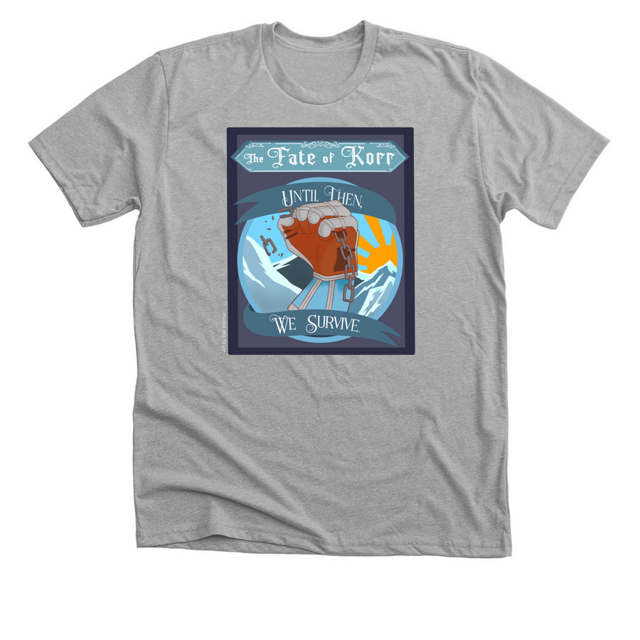 Fate of Korr T-Shirt Drive, a Athletic Heather Premium Unisex Tee