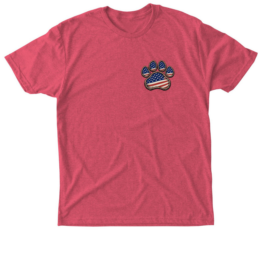 All American Team Pups, a Vintage Red Triblend Unisex Tee