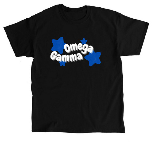 Bouncy Blue Star, a Black Classic Unisex Tee