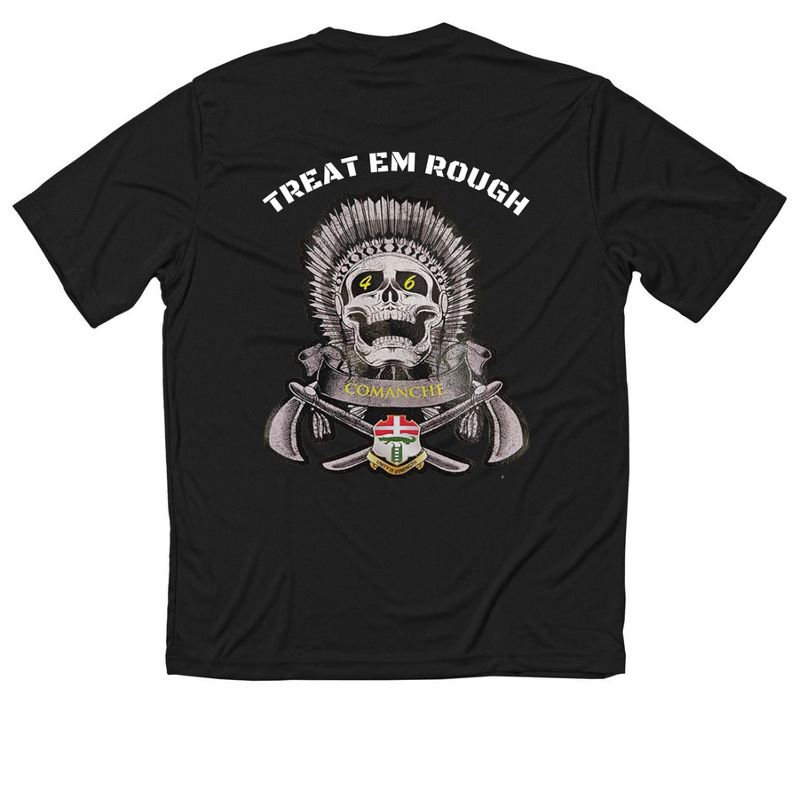 DRI-FIT TOPS, a Black Classic Performance Tee (back-view)