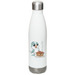 Auggie Animated Water Bottle, a White Stainless Steel Water Bottle