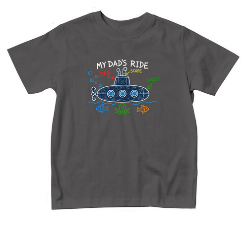 My Dad's Ride, a Charcoal Toddler Tee