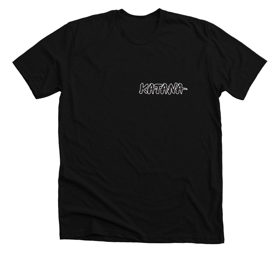 Boss Katana t-shirt - back logo, a Solid Black Blend Premium Unisex Tee