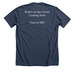 UVA 25th Reunion: Class of 2001, a Heather Navy Premium Unisex Tee (back-view)