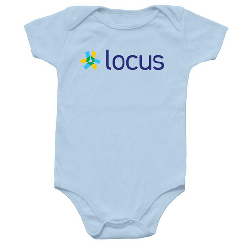 The Littlest Employee, a Light Blue Infant Onesie
