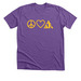 Peace Love ADK, a Heather Team Purple Premium Unisex Tee