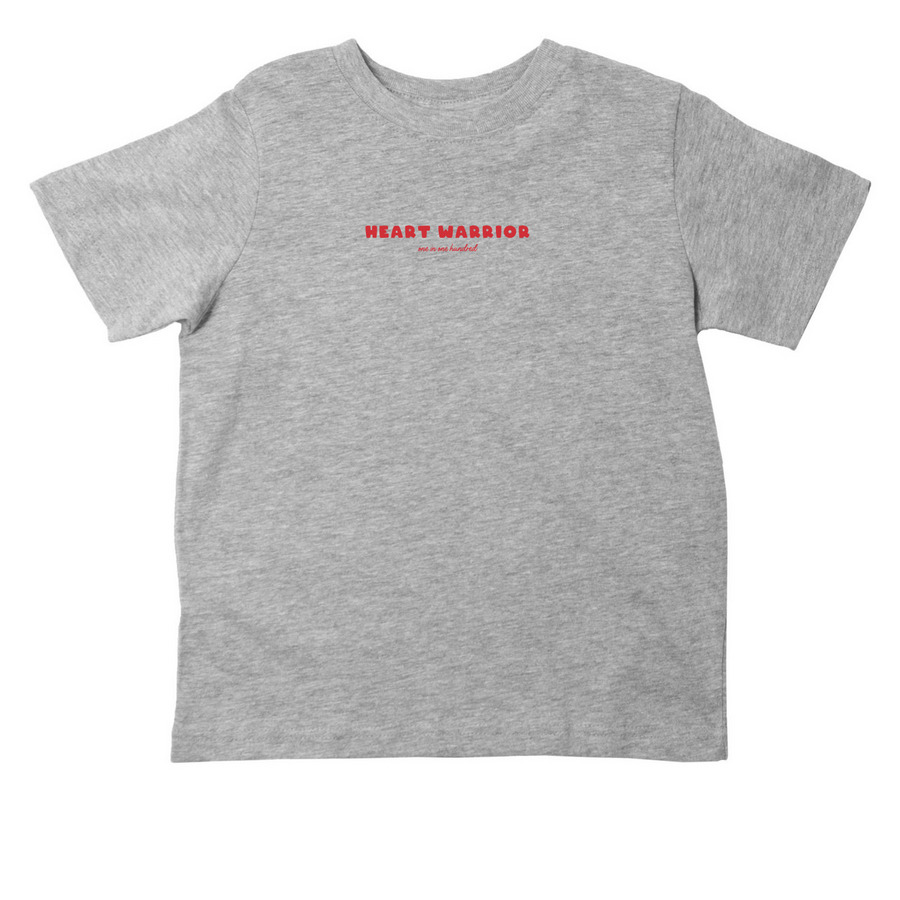 Heart Warrior Toddler Tee (Red), a Heather Toddler Tee