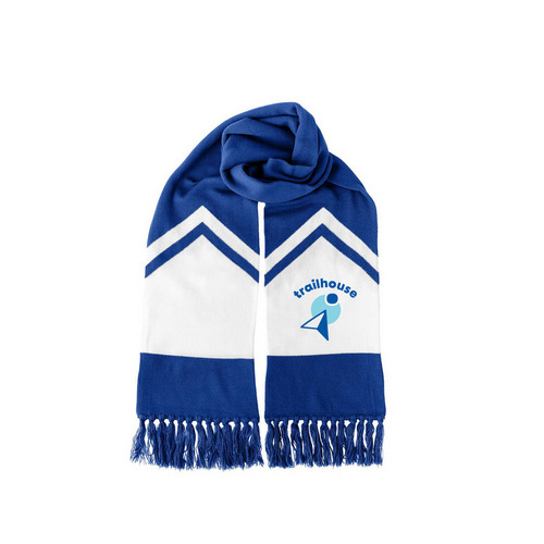 Trailhouse Game-Day Scarf, a True Royal/ White True Royal/ White